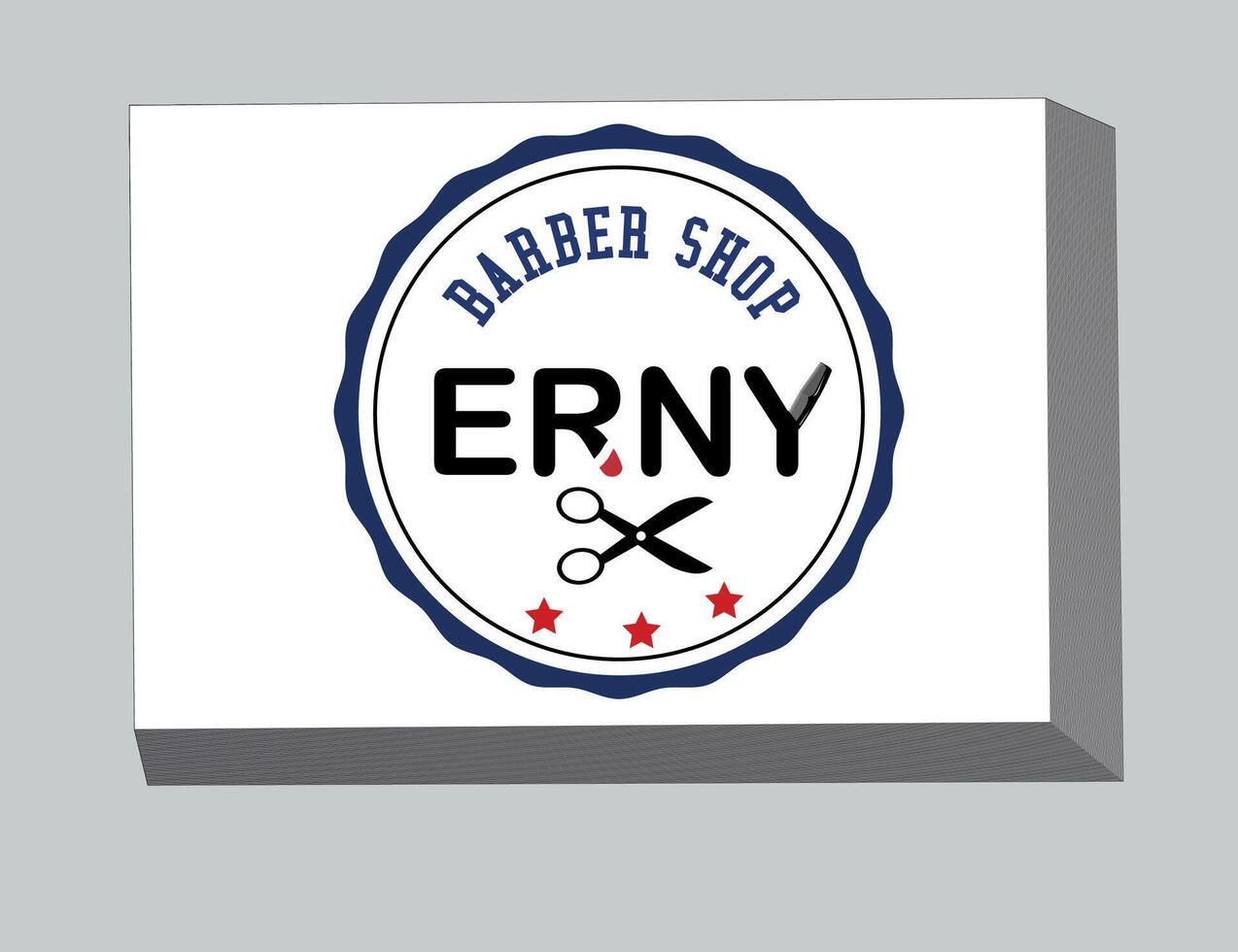 Erny Barber Shop Logo vector