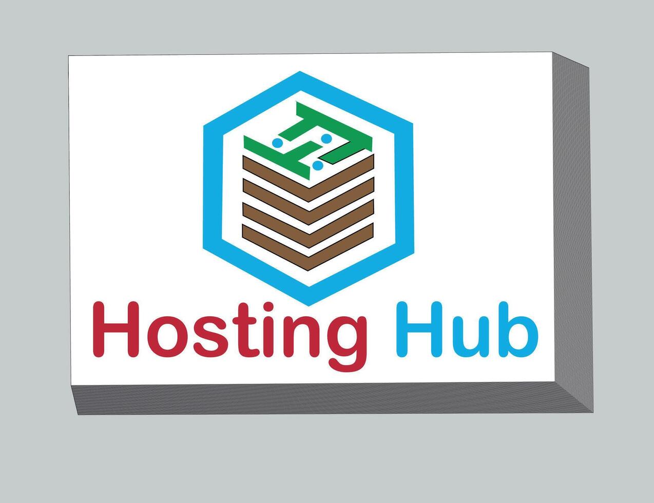 Hosting Logo Design vector