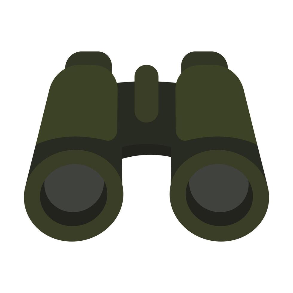 Binoculars resting on a smooth surface with a subtle green hue and a modern design vector
