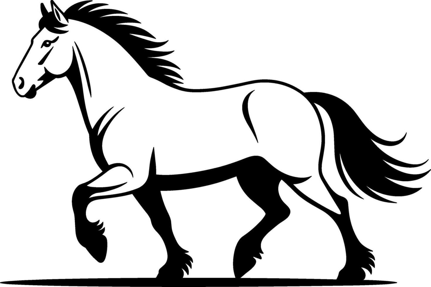 Icelandic Horse Cantering vector