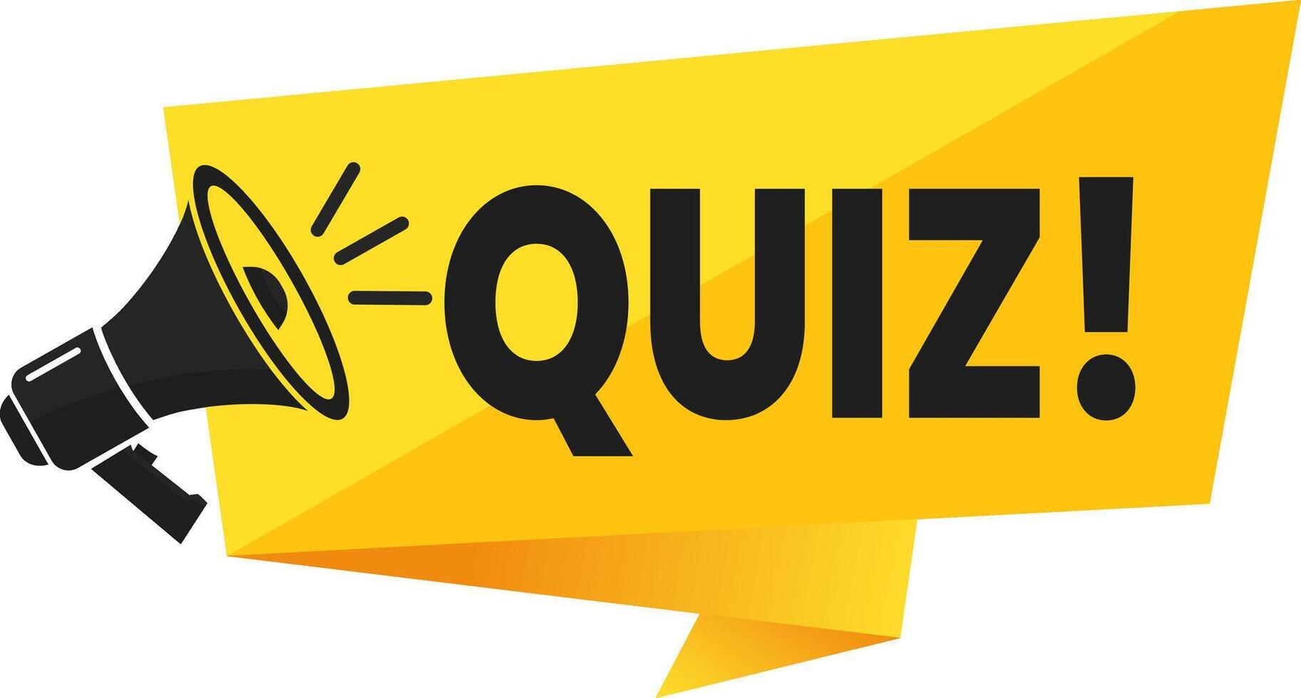 Quiz Announcement Test Your Knowledge vector