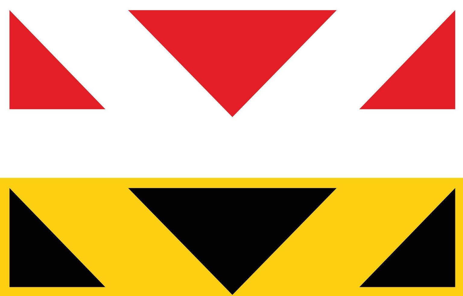 Overhead danger plate road sign. Temporary overhead danger plate road symbol. flat style. vector