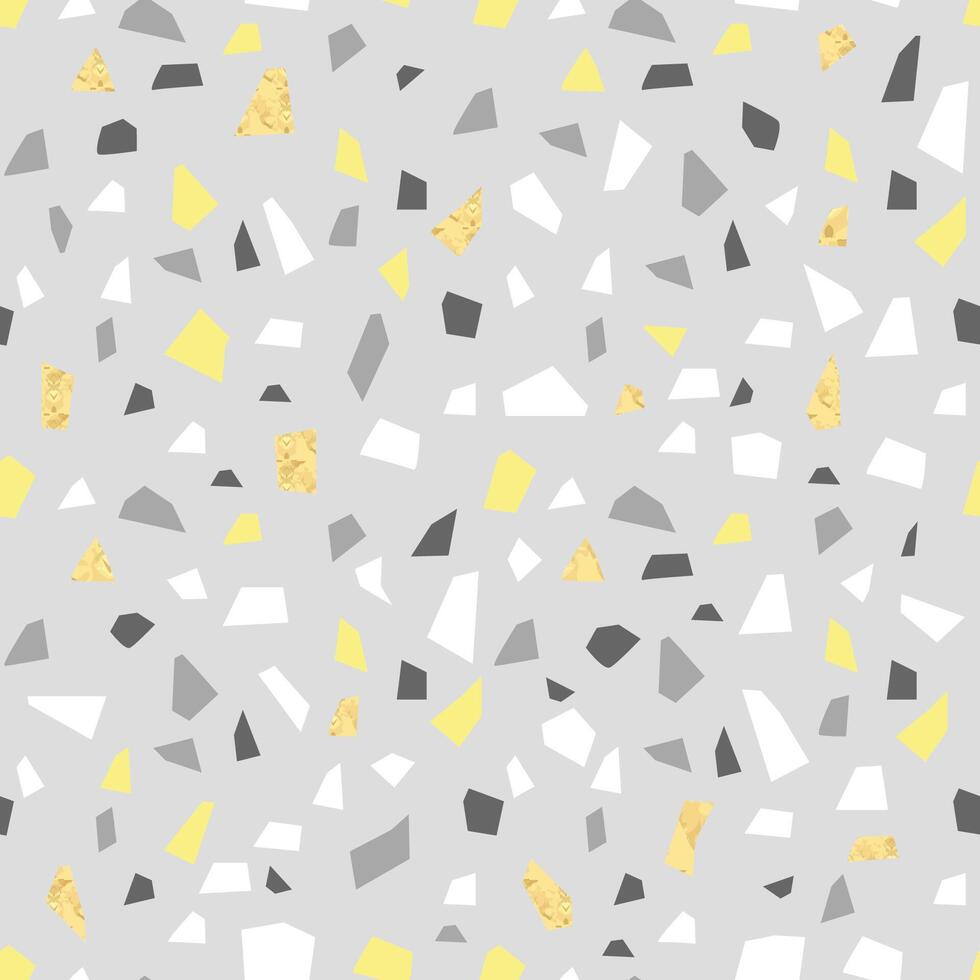 Ancient timeless Terrazzo Floor Seamless Pattern vector