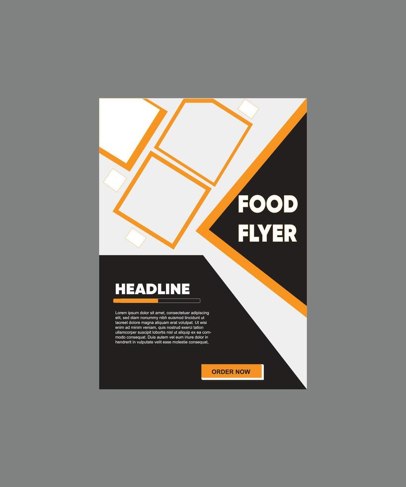 Resturant food flyer layout vector