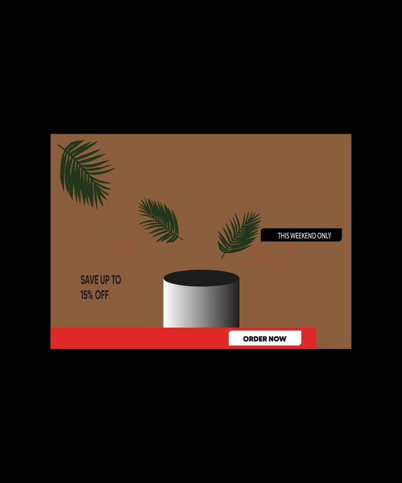 skincare product sale poster vector