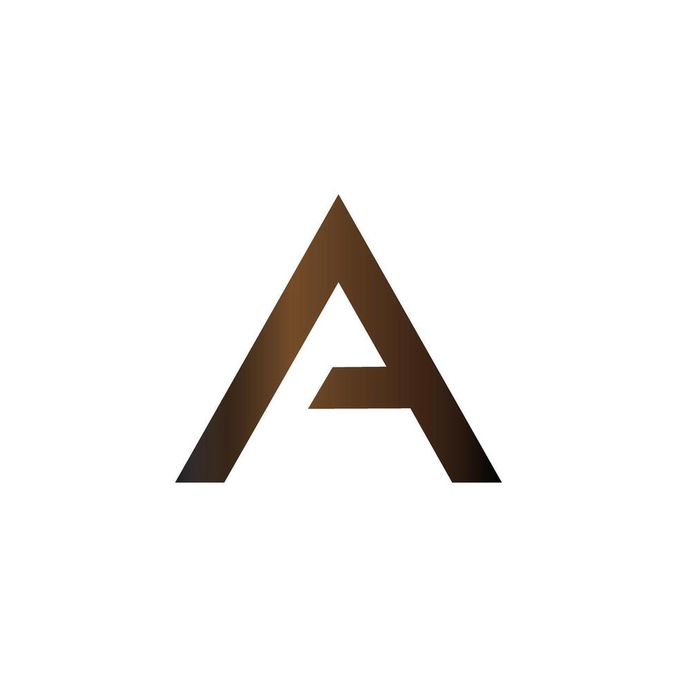 Modern Letter A Logo Design Minimalist Gradient Monogram Symbol for Branding and Identity vector