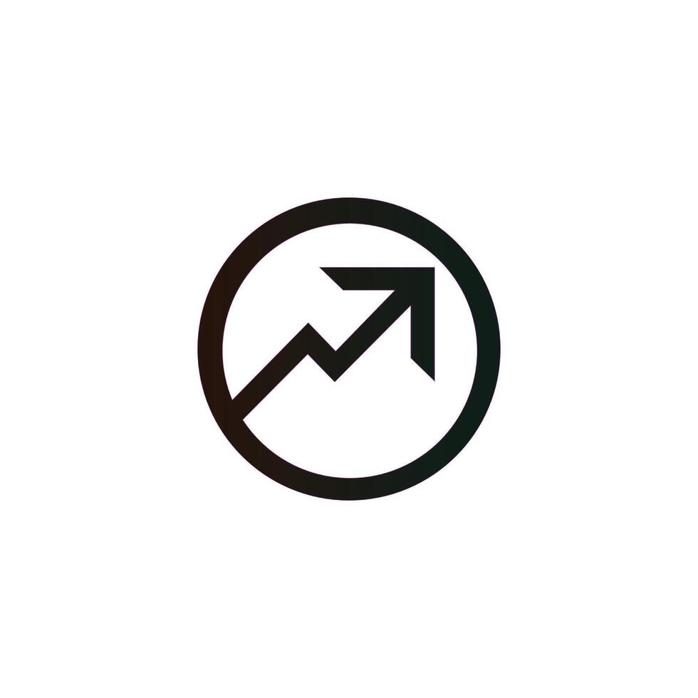 Growth Arrow Icon Upward Trend Symbol for Business Finance and Analytics Design vector