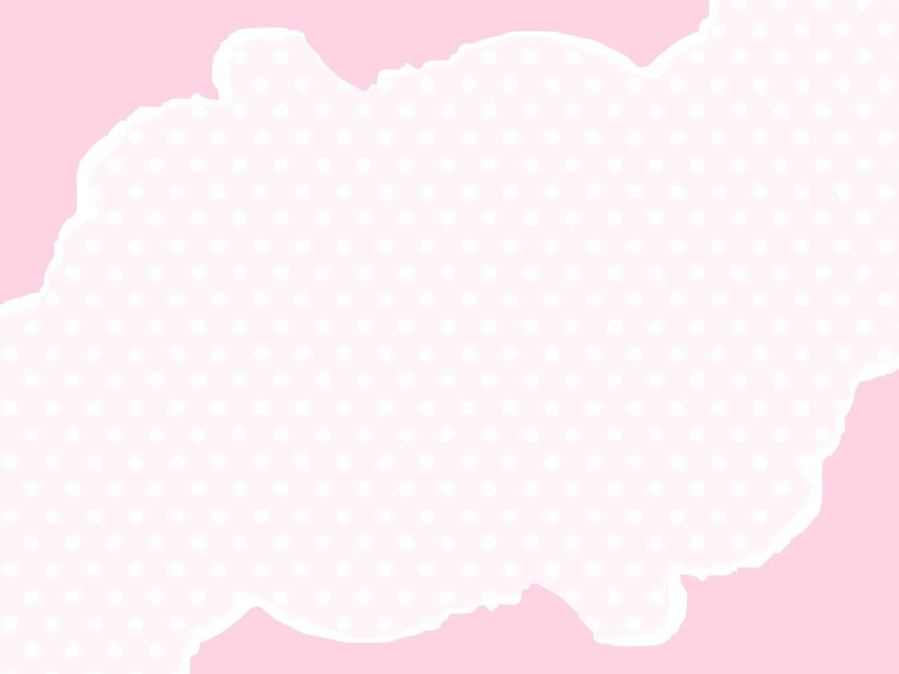 Delicate Pastel Pink Background Featuring a Subtle Cloud-like Bubble Shape for Sweet and Gentle Themes vector