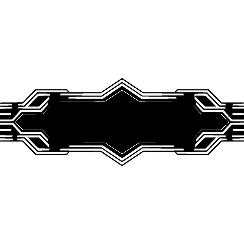 Geometric Silver Black Banner On White Modern Template vector