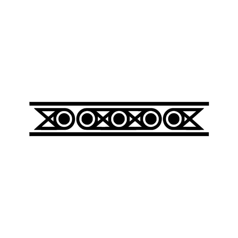 Minimalist Geometric Black Ornament, Seamless Pattern Element vector