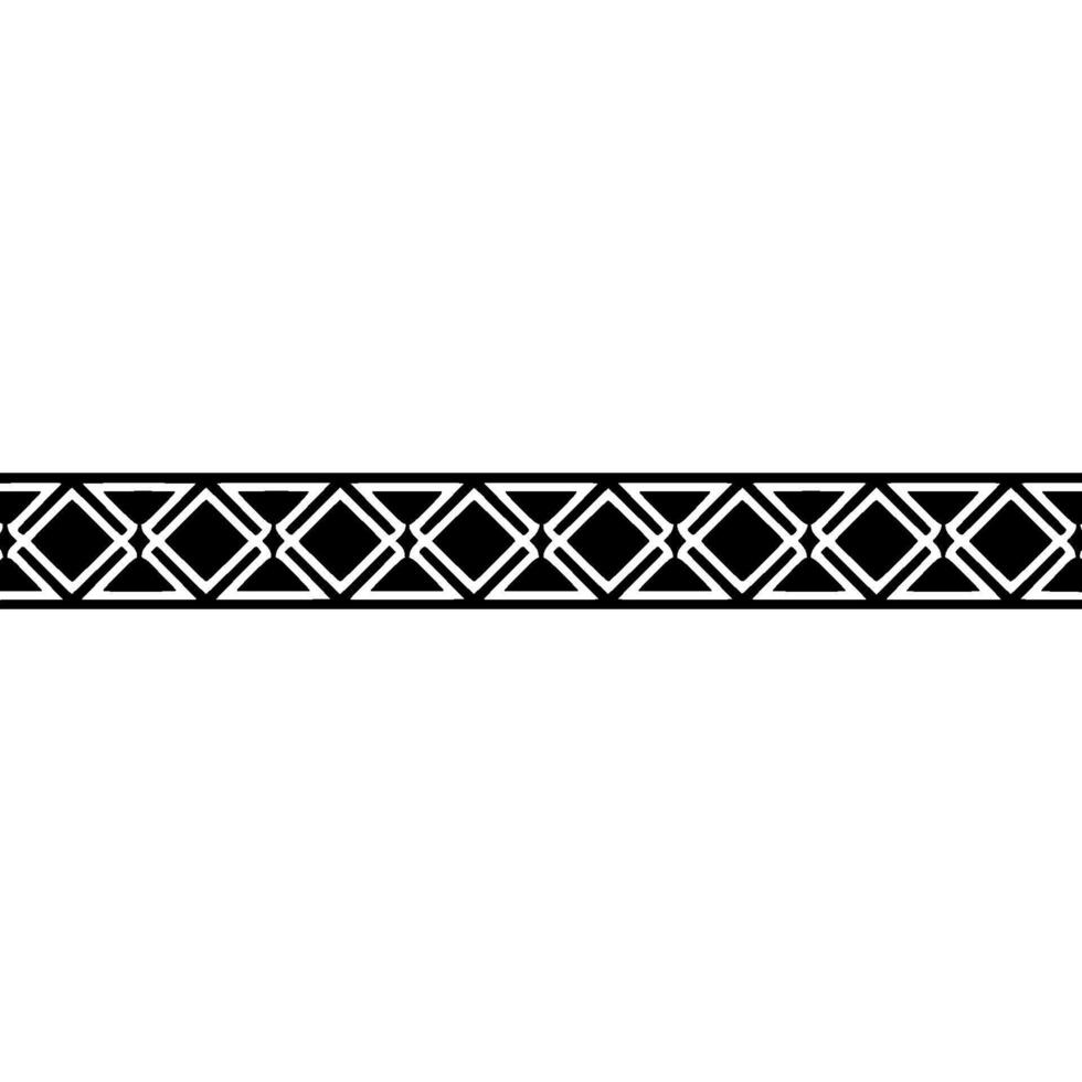 Geometric Black Border On White Background Minimalist Element vector