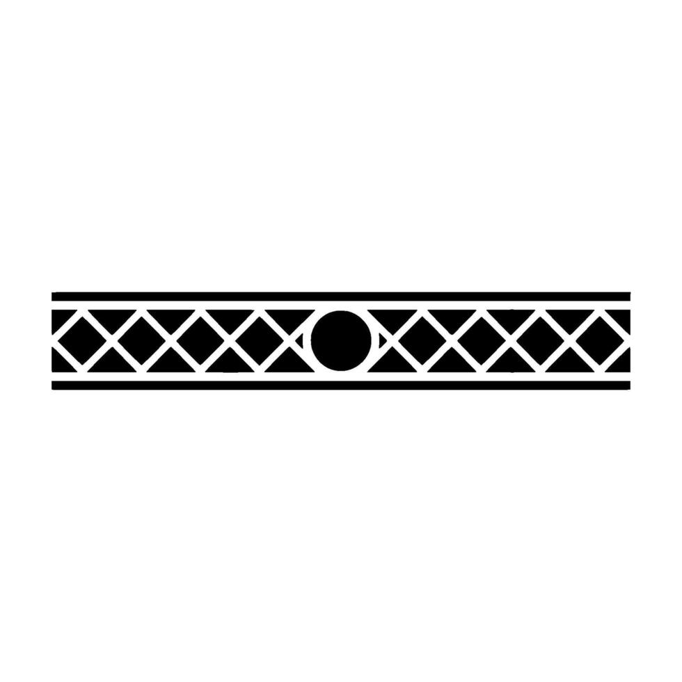 Geometric Border Diamond Pattern With Circle Element vector