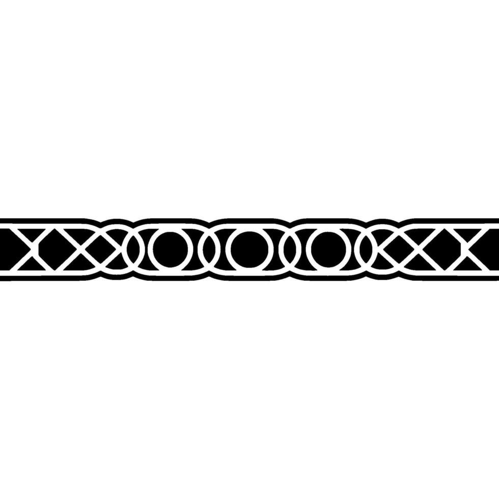 Geometric Black White Border on Light Grey Background vector