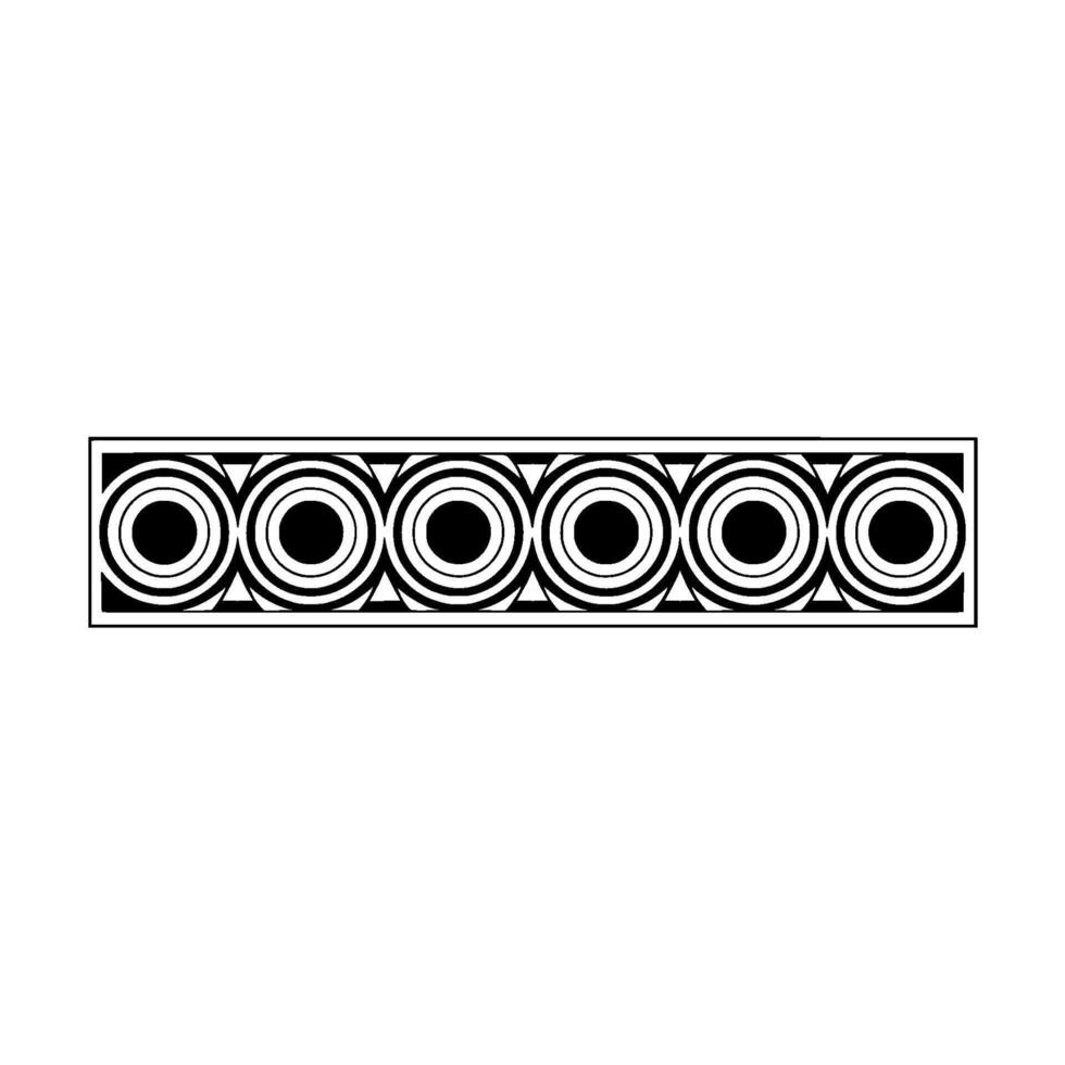 Abstract Geometric Circle Border, Modern Minimalist vector