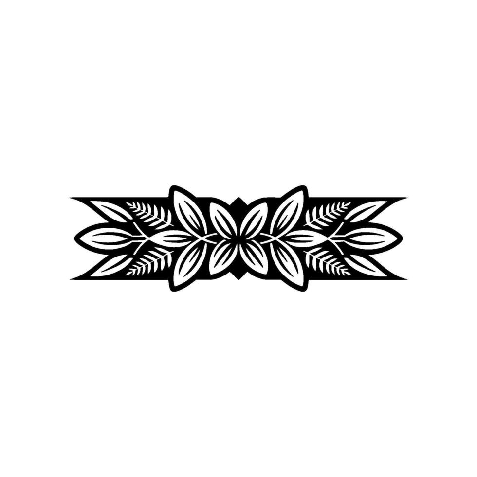 Elegant Floral Banner in Black and White, Minimalist Aesthetic vector