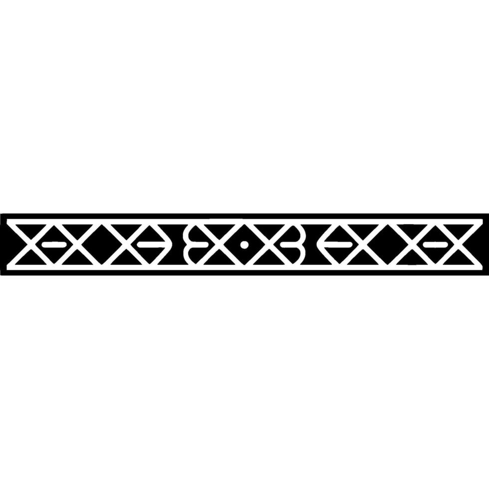 Geometric Black and Silver Border Element, Minimalist vector