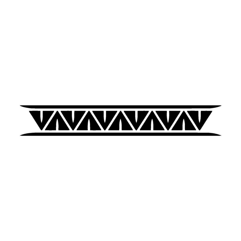 Minimalist Geometric Pattern Border, Black Triangles on White, vector
