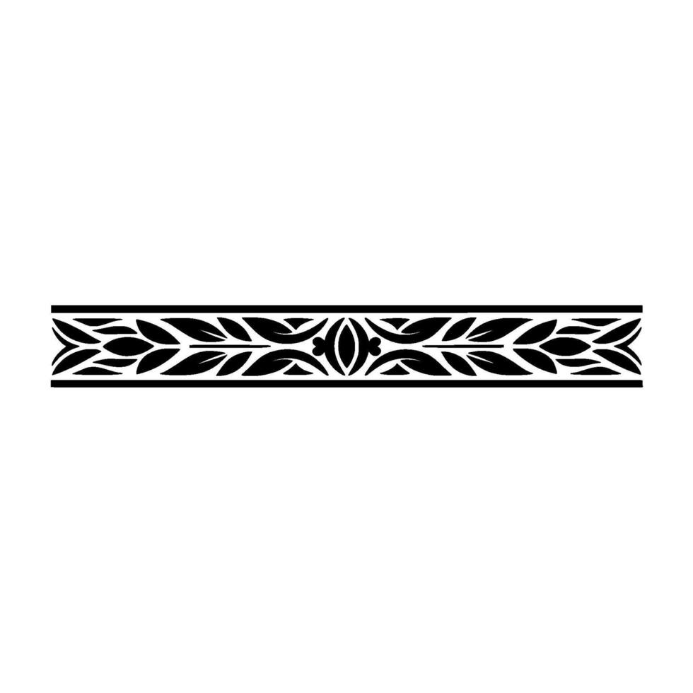 Elegant Leaf Border Decorative on Gradient Background vector
