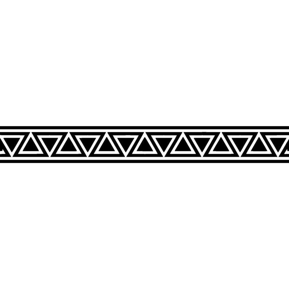 Minimalist Geometric Triangle Border on White Background vector