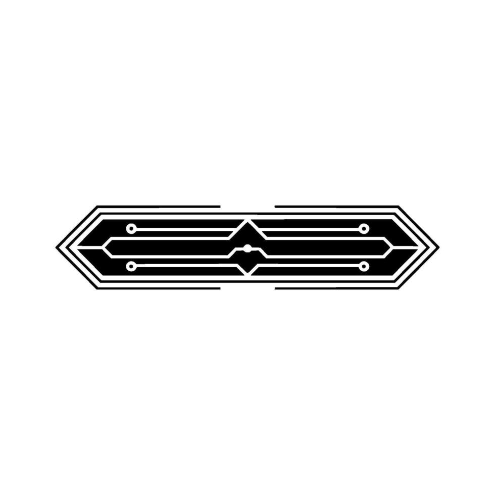 Minimalist Circuit Board on White Background 1 vector