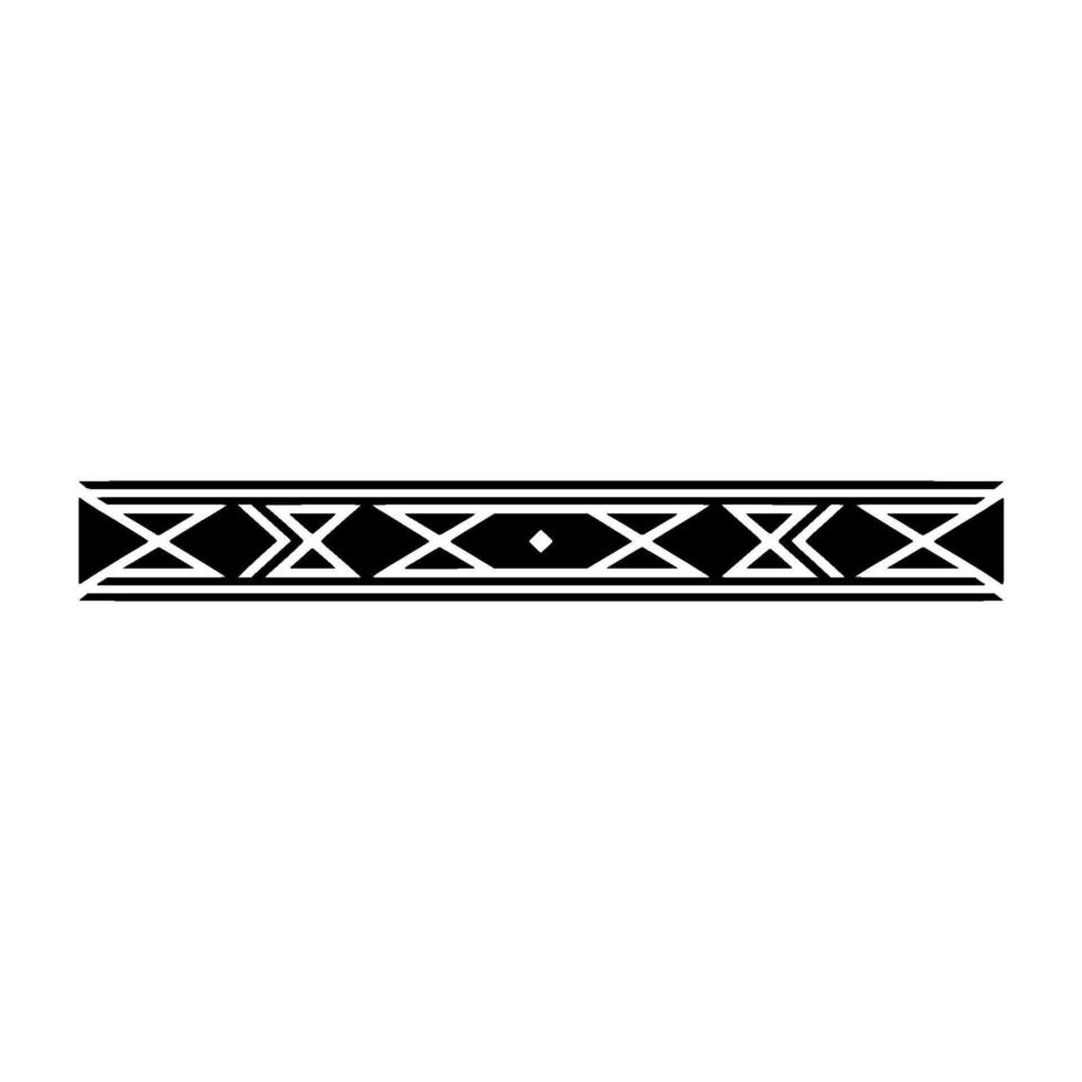 Geometric Black Border on White Modern Decorative Element vector
