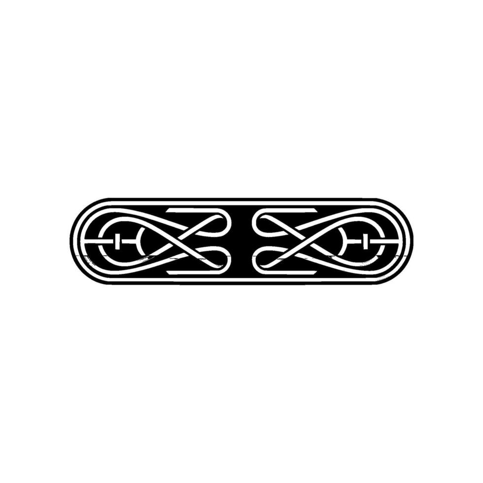 Elegant Celtic Knotwork Border on Light Background vector
