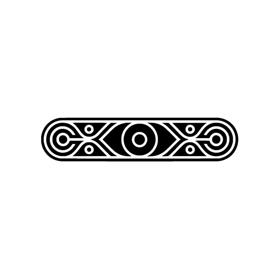 Abstract Geometric Eye in Black White, Minimalist vector