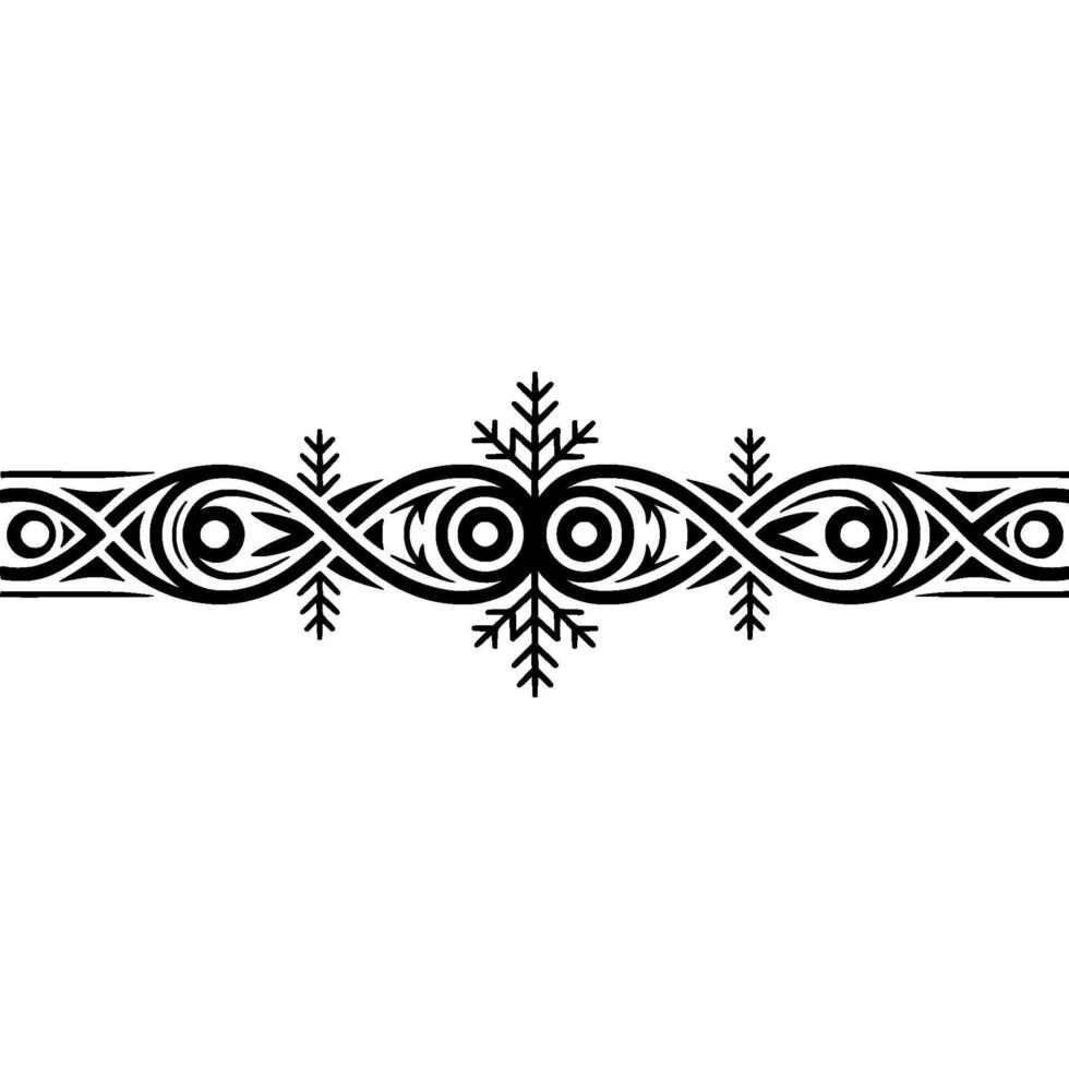 Ornamental Black and White Decorative Border vector