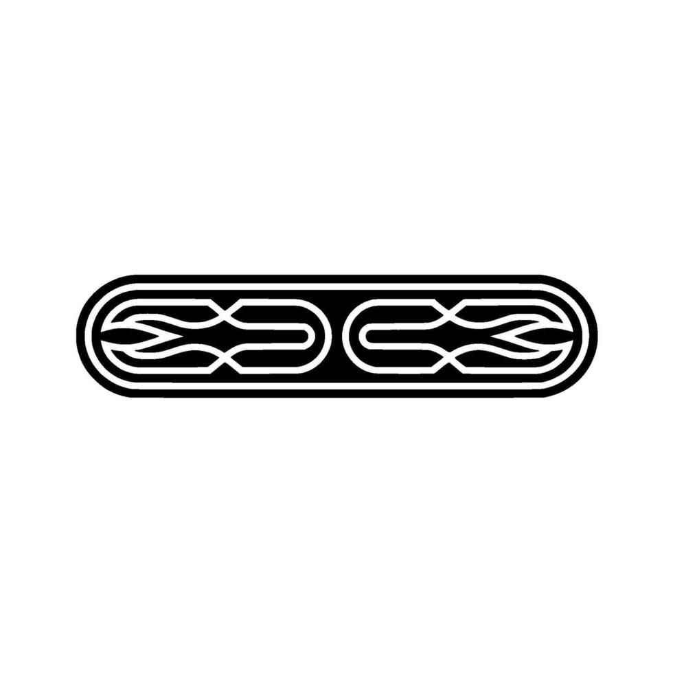 Minimalist Black and White Abstract Element vector