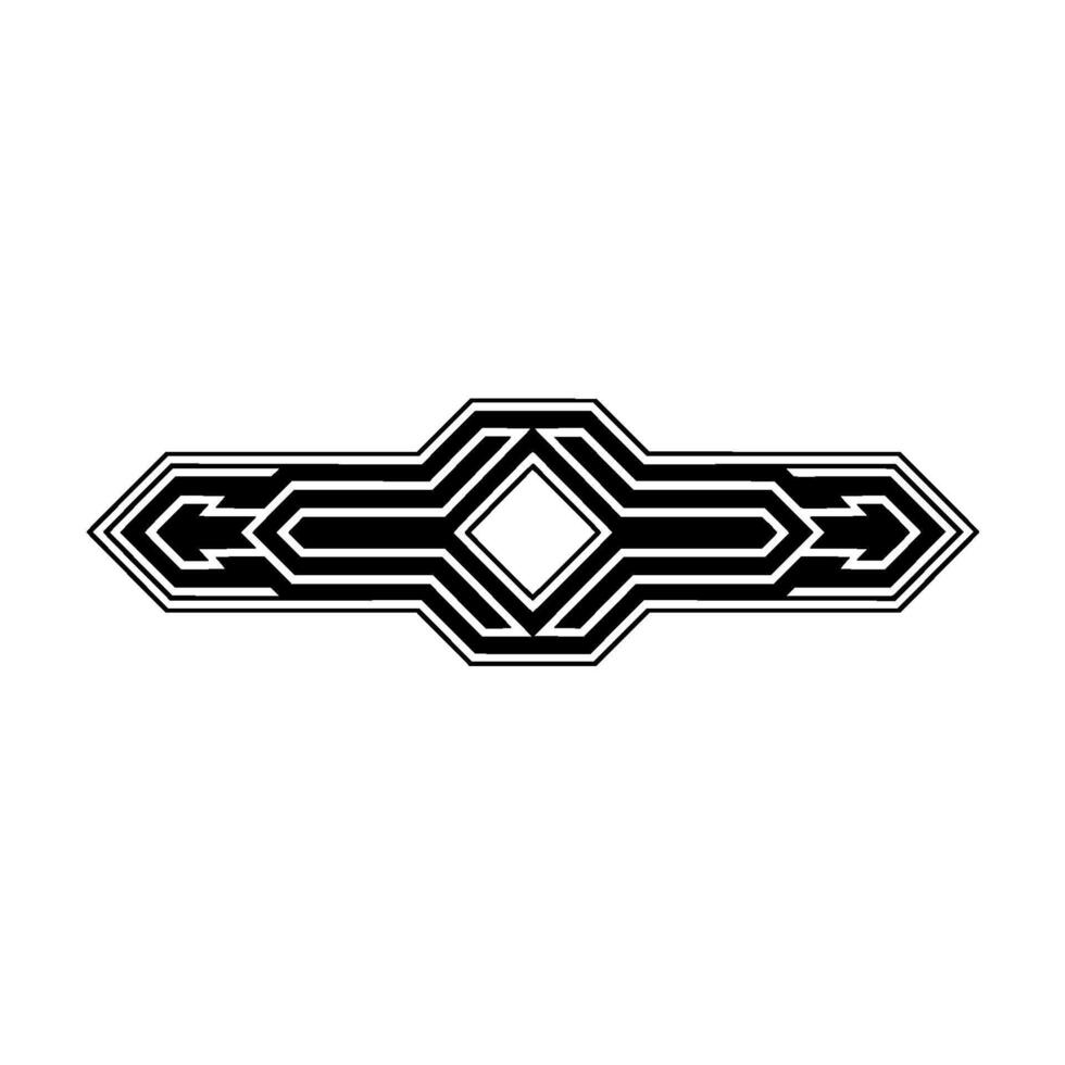 Abstract Geometric, Minimalist Black White Art, Decorative Element vector