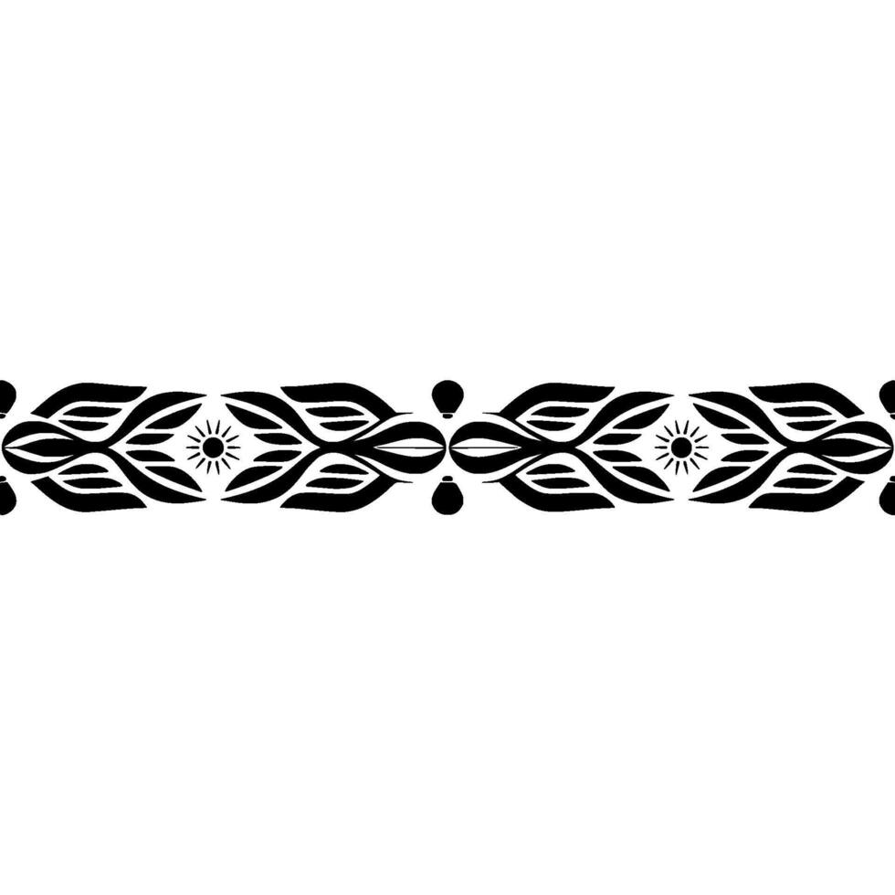 Minimalist Coastal Border in Black on Gradient Gray vector