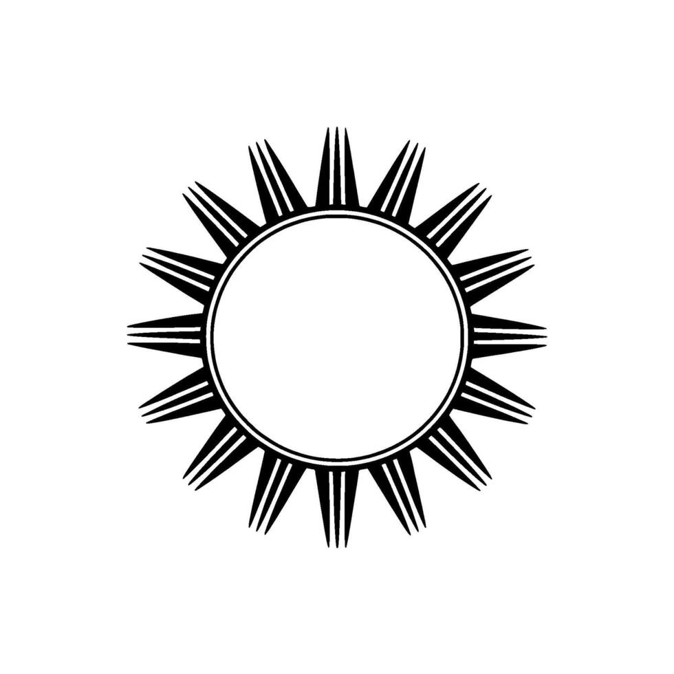 Black White Sunburst, Modern, Minimalist vector