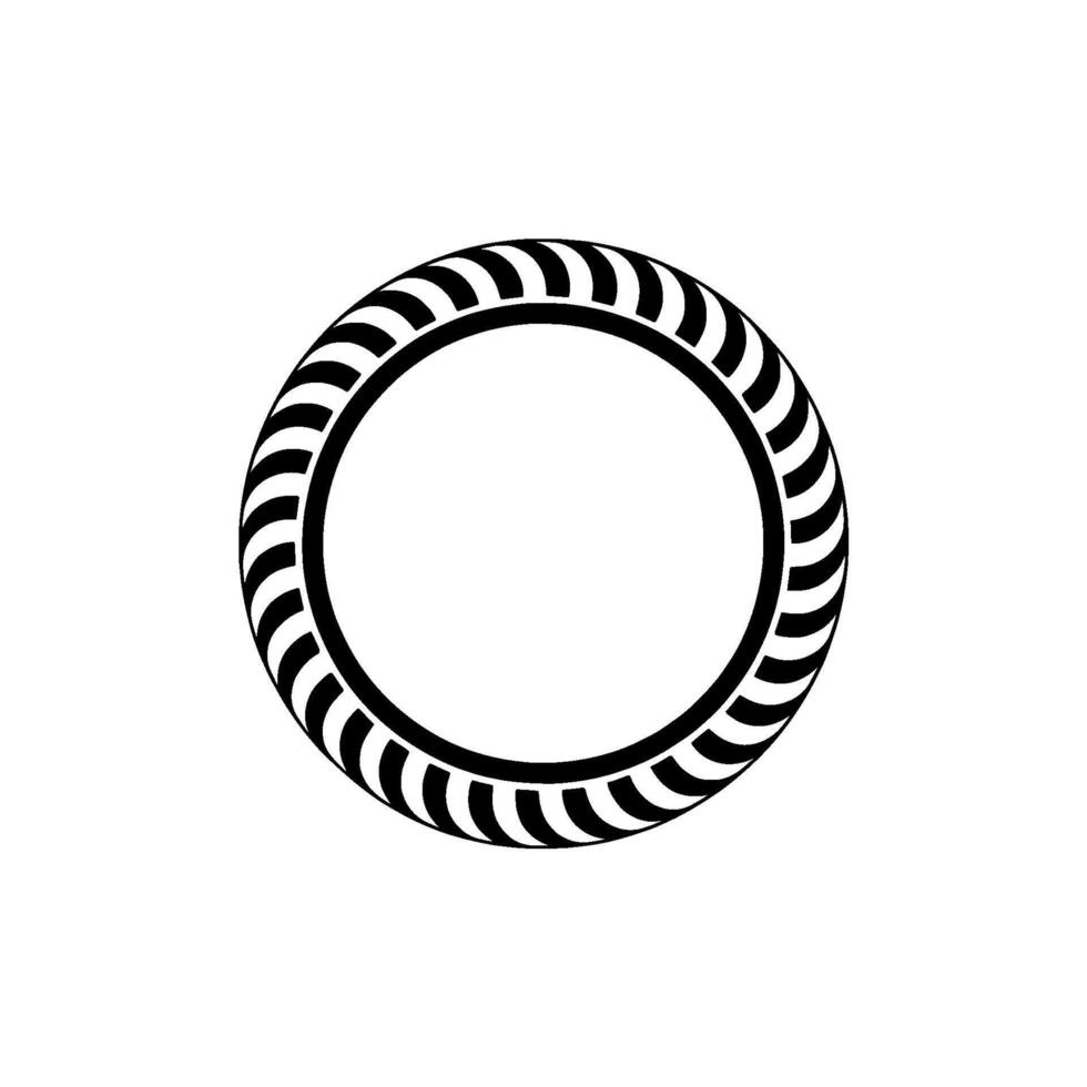 Minimalist Black White Circle, Element vector