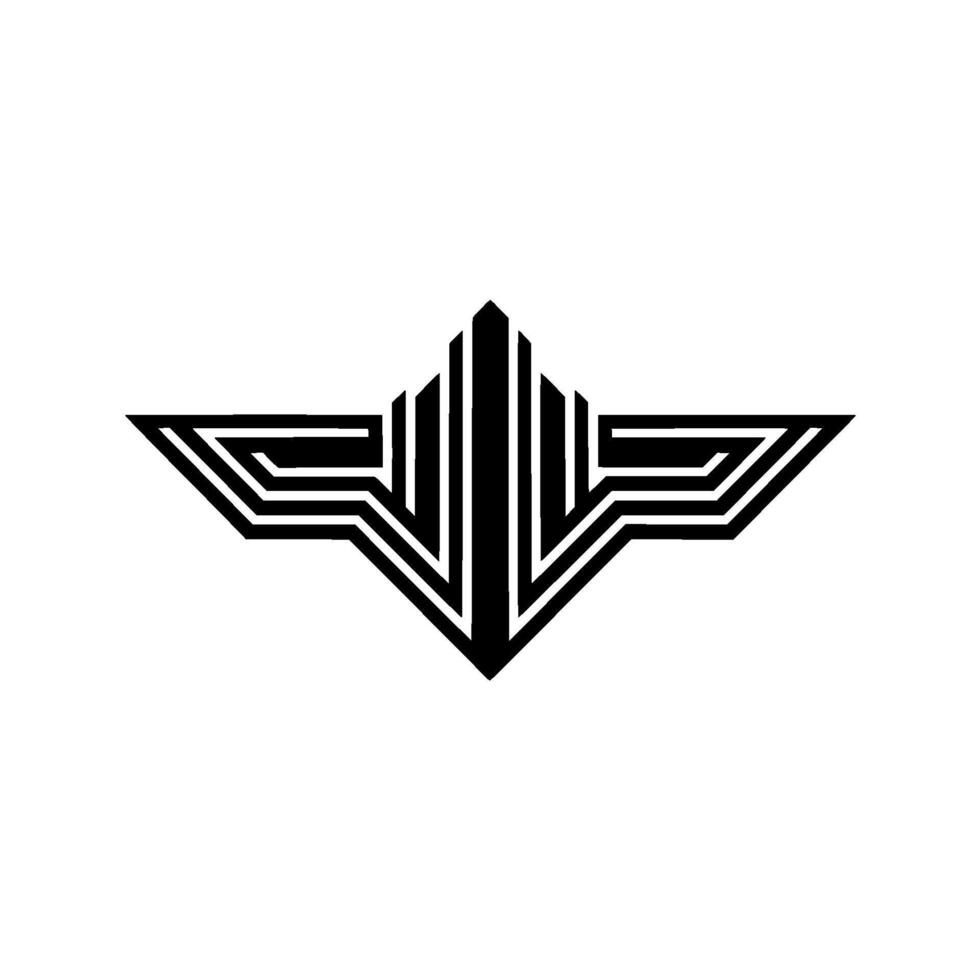 Geometric Deco Emblem on White Background vector