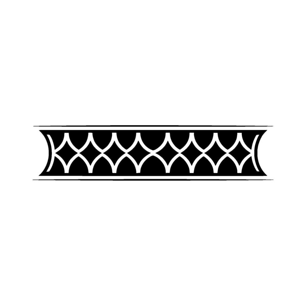 Geometric Aegean Border, Stylized Relief vector