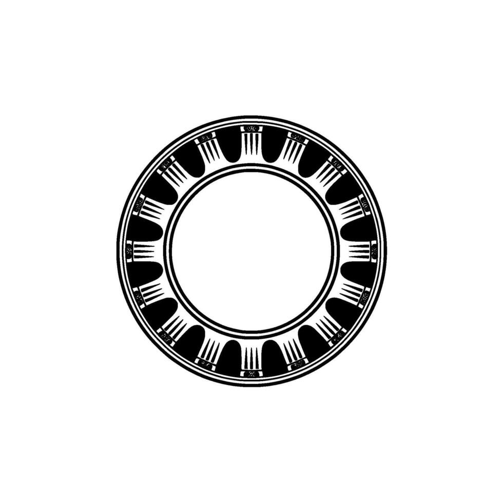 Stylized Circular Diagram, Minimalist, Abstract Concept vector