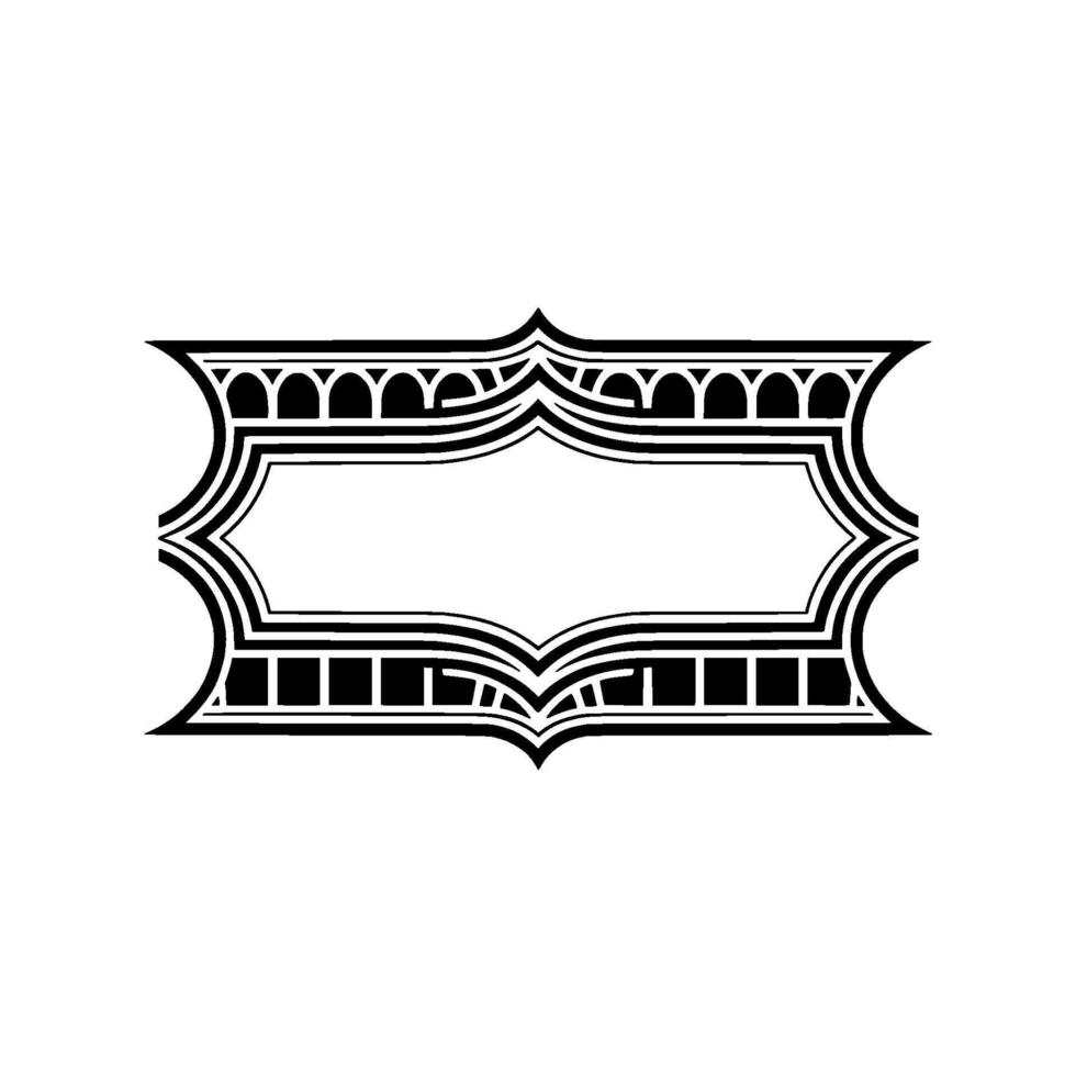 Art Deco Frame, Elegant Border, Vintage, Minimalist vector