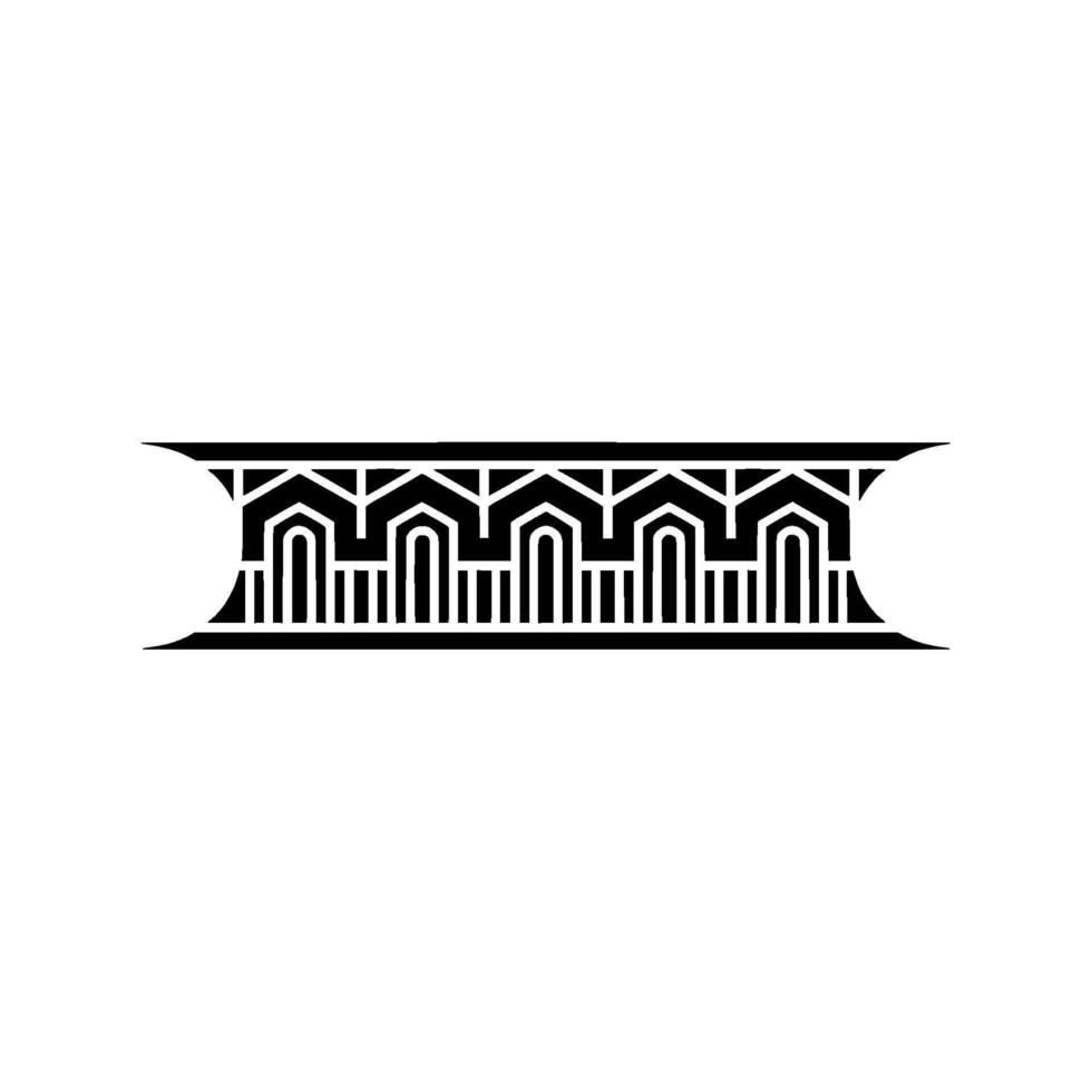 Geometric Deco Border, Minimalist, Elegant Pattern vector
