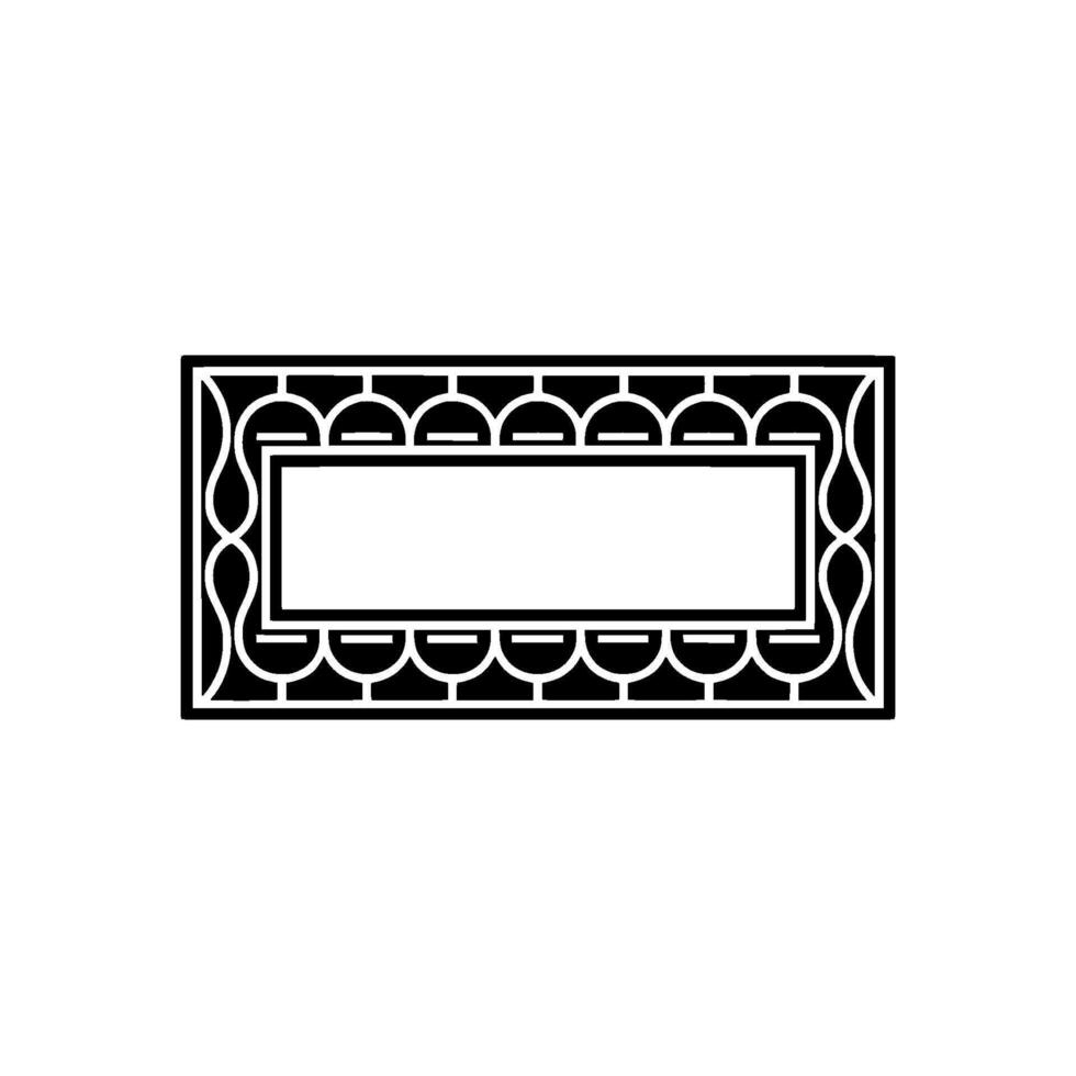 Art Deco Frame, Elegant Border, Minimalist, Vintage Style vector