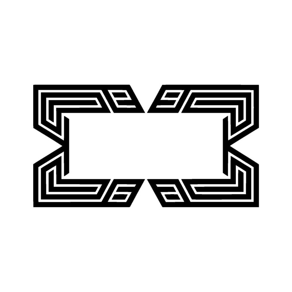 Geometric Frame, Minimalist, Modern Outline vector