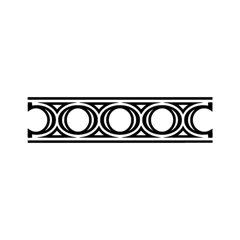 Geometric Border, Art Deco Style, Elegant vector
