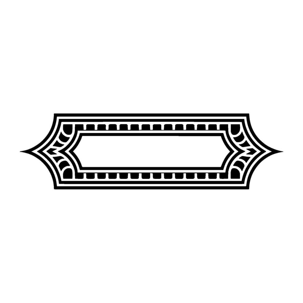 Elegant Deco Border, Vintage Element vector