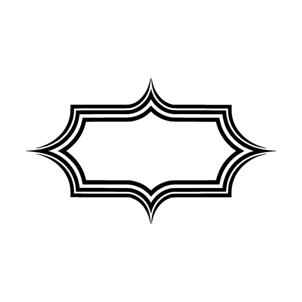 Elegant Stylized Frame, Minimalist vector