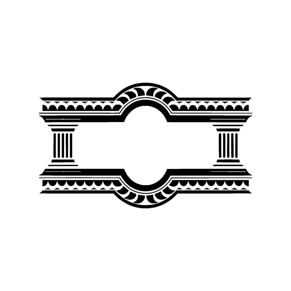 Elegant Vintage Frame, Classical, Minimalist Ornamentation vector