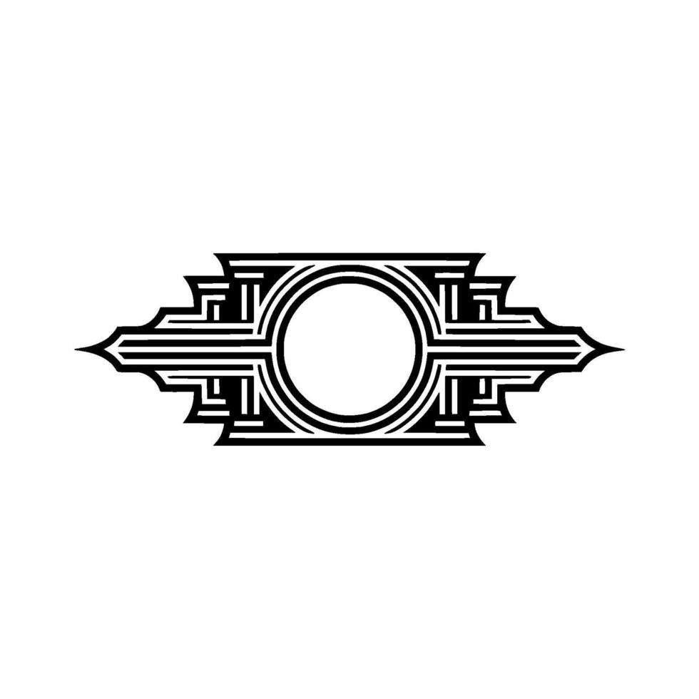 Art Deco Ornament, Geometric, Vintage Elegance vector