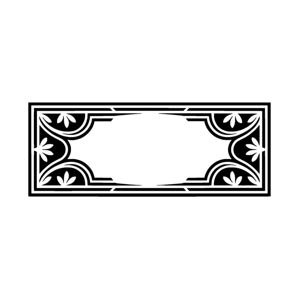 Art Deco Frame, Elegant Ornamentation, Vintage, Artdeco vector