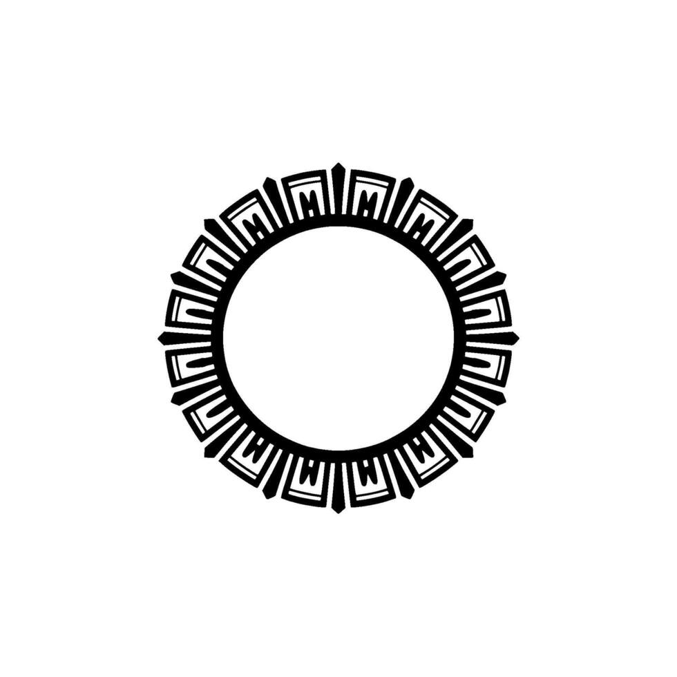 Geometric Tribal Circle, Minimalist, Pattern vector