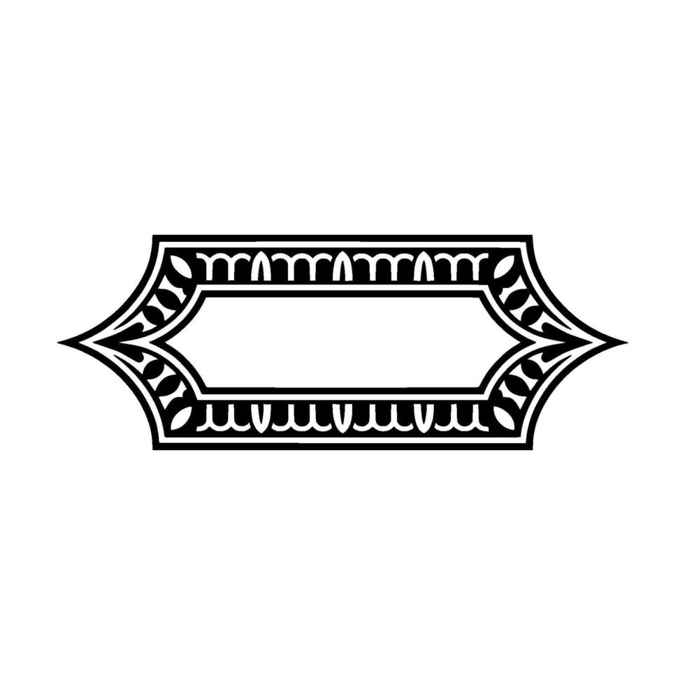 Art Deco Ornament, Elegant Border, Vintage Element vector