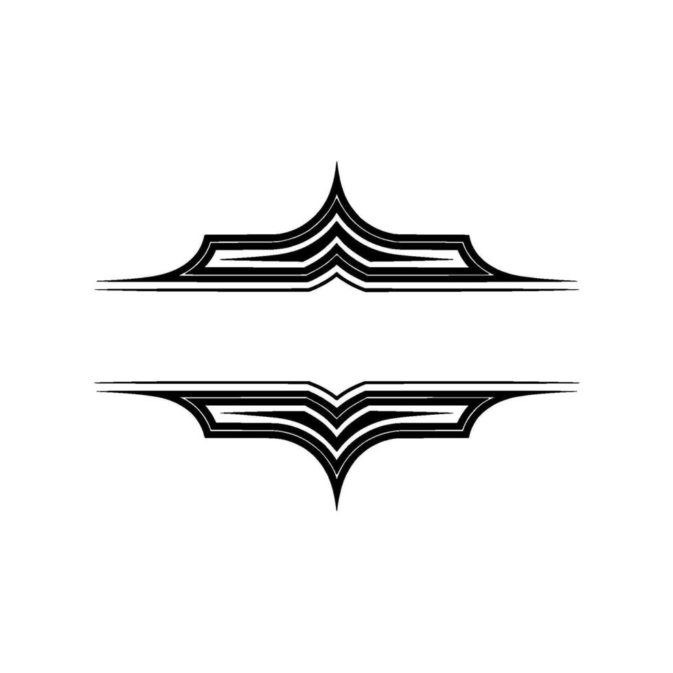 Geometric Tribal Dividers, Minimalist vector