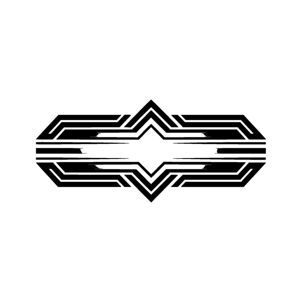Geometric Deco Emblem, Modern Abstract vector